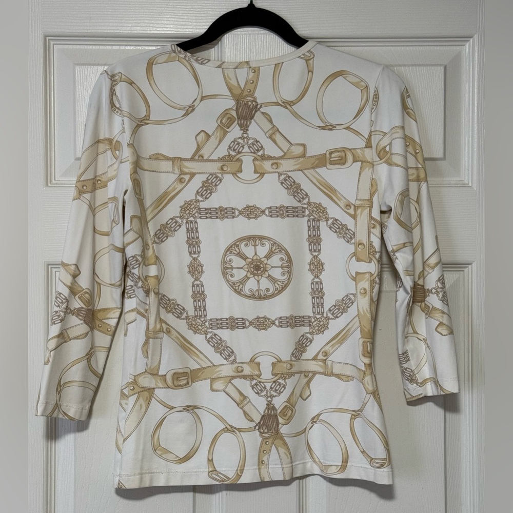 J. Mclaughlin Equestrian Baroque Patterned Knitte… - image 2